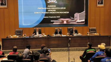 DPR RI menerima audiensi serikat pekerja transportasi online