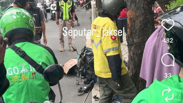 Screenshoot IG lokasi kecelakaan maut di Ragunan
