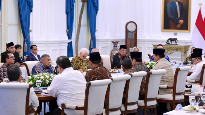 Prabowo terima tokoh Gerakan Nurani Bangsa di Istana Merdeka