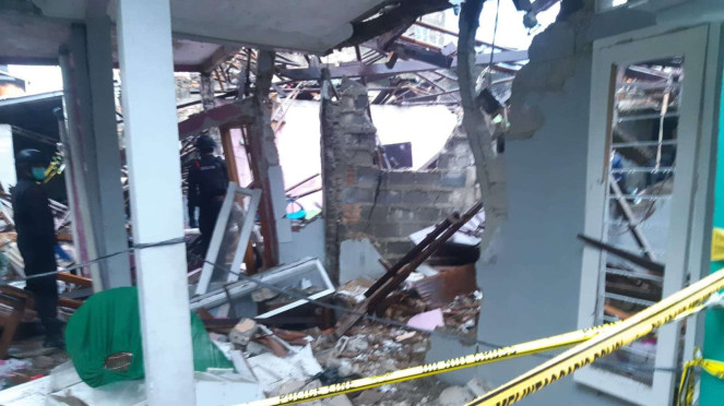 Lokasi ledakan misterius di Pamulang