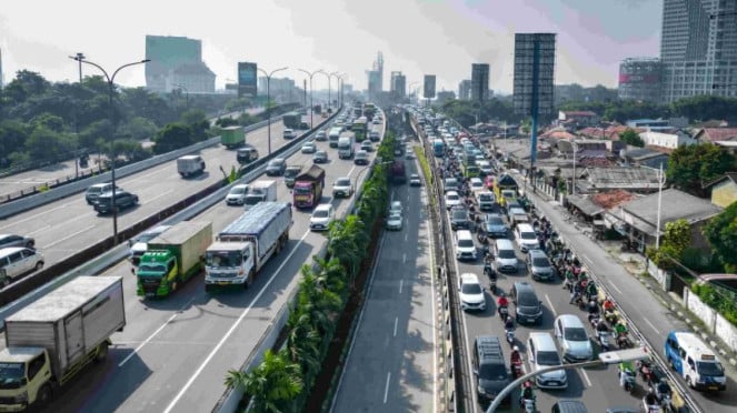 Kondisi lalu lintas di Jalan TB Simatupang (ilustrasi)