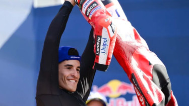 Pembalap Ducati Lenovo Marc Marquez