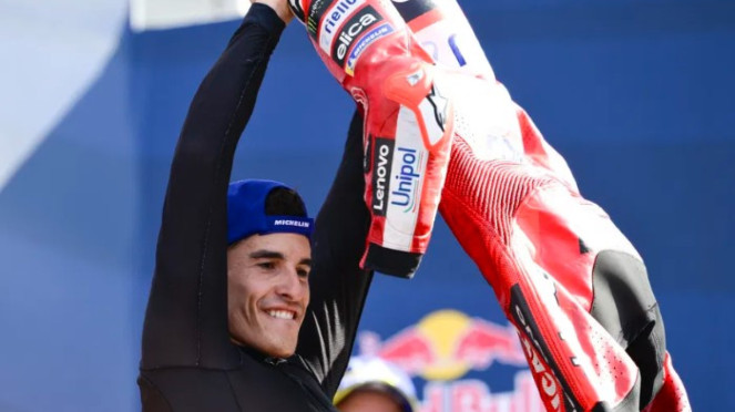 Pembalap Ducati Lenovo Marc Marquez