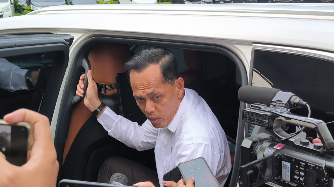 Kepala Bappisus, Aris Marsudiyanto di Kompleks Istana Kepresidenan, Jakarta