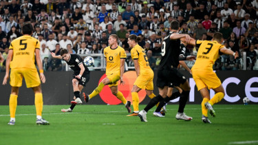 Kenan Yildiz di laga Juventus Vs Dortmund