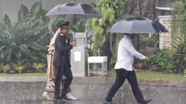 Eks Wakapolri, Komjen Pol (Purn) Ahmad Dofiri tiba di Istana Kepresidenan Jakarta Pusat 