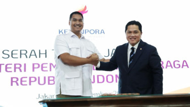 Menpora Erick Thohir dan Dito Ariotedjo