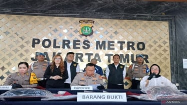 Konferensi pers kasus suami bakar istri di Jakarta Timur