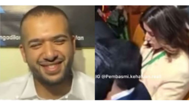 Ekspresi Ahmad Assegaf dan Tasyara Farasya saat hadiri sidang perdana perceraian