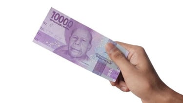 Ilustrasi uang pecahan Rp10 Ribu.