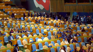 Puluhan diplomat walk out saat giliran PM Israel Benjamin Netanyahu pidato di PB