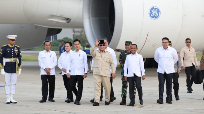 Presiden Prabowo tiba di Tanah Air usai Lawatan ke Luar Negeri