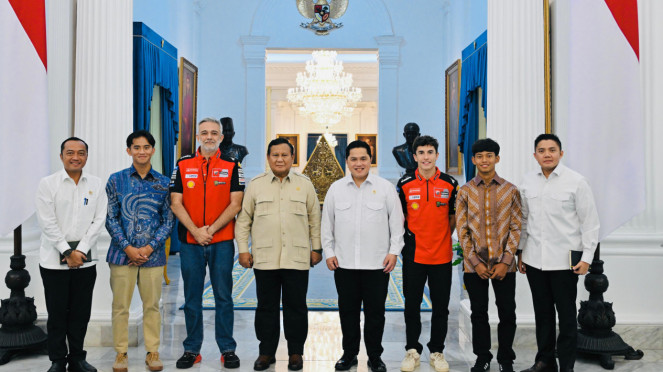 Presiden Prabowo terima kunjungan Marc Marquez di Istana Negara