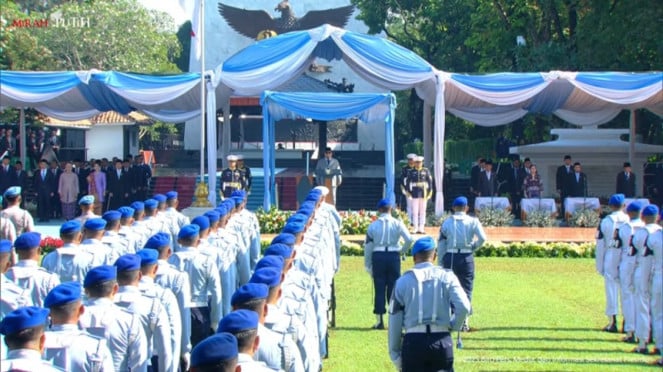 Presiden Prabowo Subianto memimpin upacara Hari Kesaktian Pancasila 2025