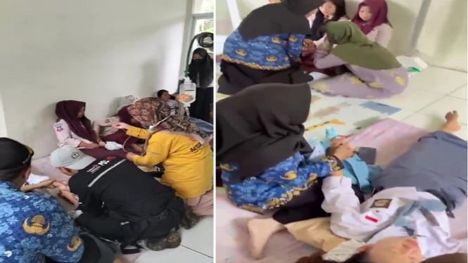 Puluhan pelajar SMK Negeri Cipatujah, Kabupaten Tasikmalaya diduga keracunan MBG