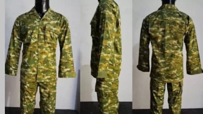 Tampilan seragam baru TNI yang bakal dikenakan di HUT ke-80 TNI