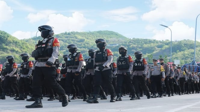 Ribuan aparat Kepolisian disiagakan untuk pengamanan MotoGP Mandalika 2025