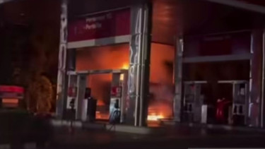 SPBU Pertamina Terbakar di Jakarta Barat