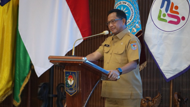 Mendagri Tito di acara Pelantikan Ketua TP PKK dan Tim Pembina Posyandu
