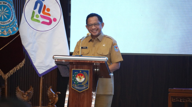 Mendagri Tito di acara Pelantikan Ketua TP PKK dan Tim Pembina Posyandu
