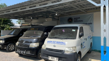 Kondisi kendaraan Dapur Satuan Pelayanan Pemenuhan Gizi (SPPG) Padaan di Japah, Blora