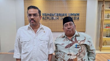 Menteri Koperasi dan UMKM Maman Abdurahman dan Ketum DMDI Indonesia Said Aldi Al Idrus
