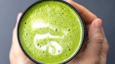 Ilustrasi matcha latte