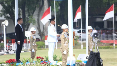 Wamendagri Akhmad Wiyagus memimpin Upacara Pengukuhan Praja Pratama IPDN