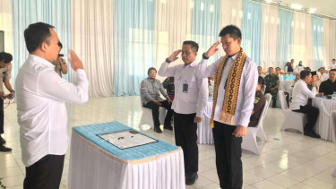 Serah terima jabatan dan lepas sambut Kalapas Kotabumi