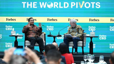 Presiden RI Prabowo Subianto dan Chairman and Editor in Chief Forbes, Steve Forbes