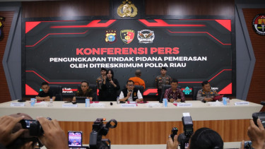 Polda Riau mengungkap kasus pemerasan