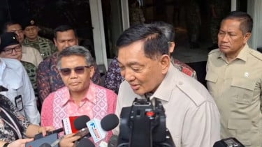 Menteri Pertahanan Sjafrie Sjamsoeddin dan Ketua Majelis Syuro PKS Sohibul Iman