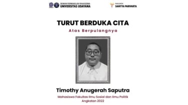 Mahasiswa Unud Timothy Anugerah Saputra diduga jadi korban bully