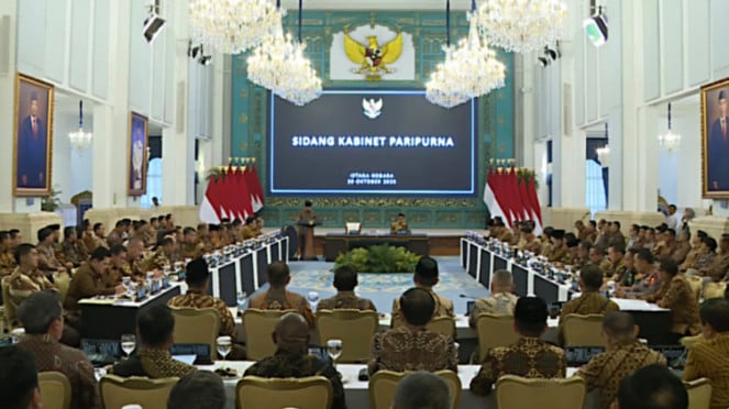 Prabowo Gelar Sidang Kabinet Paripurna di Istana Negara