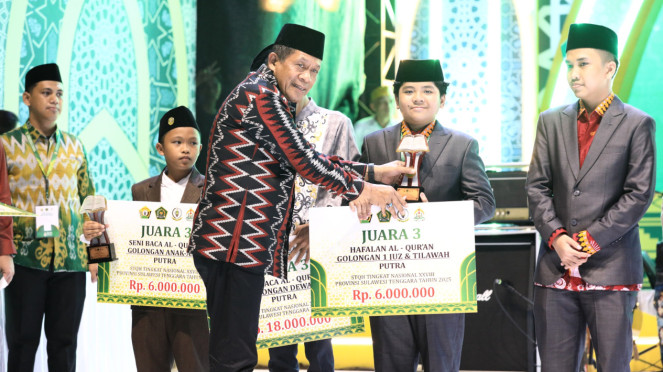 Pemenang Seleksi Tilawatil Qur’an dan Hadis (STQH) Nasional XXVIII Tahun 2025