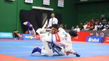 Pertarungan Jujitsu di PON Bela Diri 2025