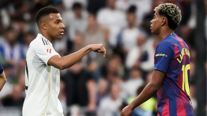 Kylian Mbappe dan Lamine Yamal