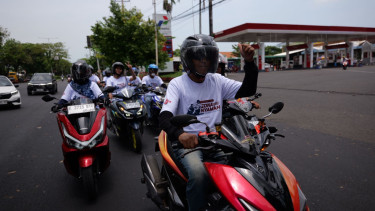 Ilustrasi komunitas motor