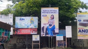 Baliho berisi permintaan maaf dan ajakan baikan di Pemalang