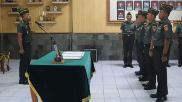 Empat Perwira Kodim 0732/Sleman Dimutasi