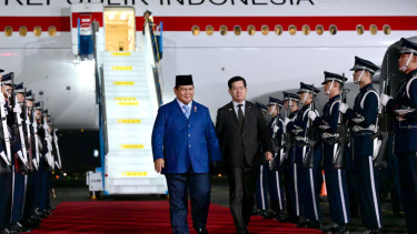 Presiden RI Prabowo Subianto tiba di Korea Selatan untuk menghadiri KTT APEC