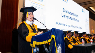 Rektor Universitas Matana, Dr. Melitina Tecoalu, S.E., M.M., CFP