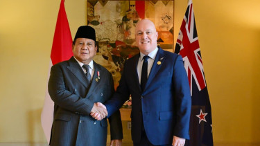 Presiden RI Prabowo Subianto dan PM Selandia Baru Christopher Luxon
