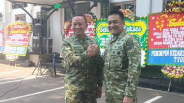 Sesmilpres Brigjen Wahyu Yudhayana dan Kadispenad Kolonel (Inf) Donny  Pramono
