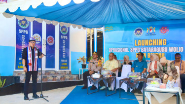 Wamendagri Bima Arya Meresmikan Gedung SPPG Bataraguru, Kota Baubau, Sultra