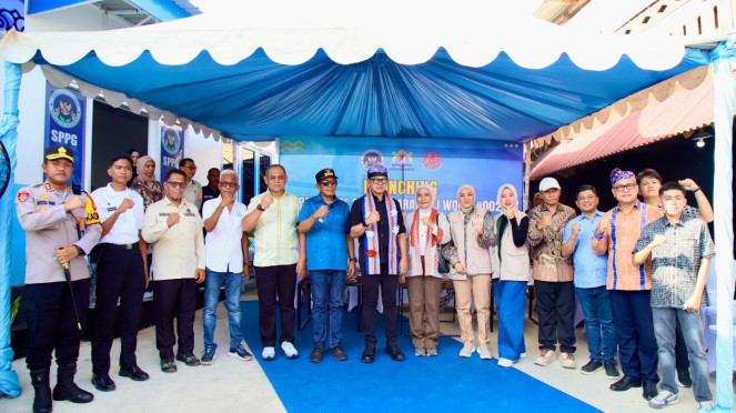Wamendagri Bima Arya Meresmikan Gedung SPPG di Bataraguru, Kota Baubau, Sultra