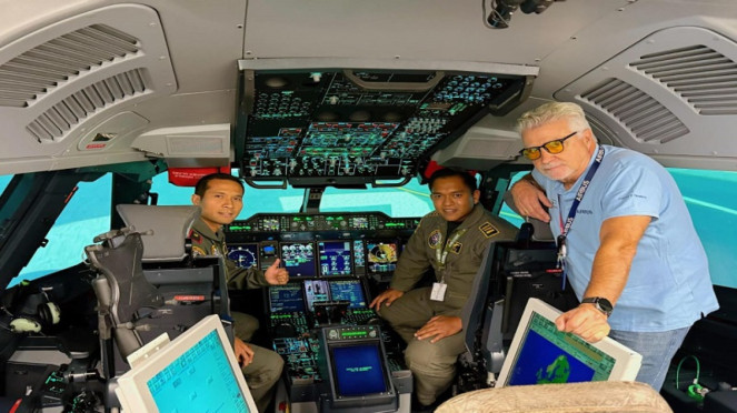 Penerbang TNI AU training opesional Airbus A400M di Sevilla, Spanyol