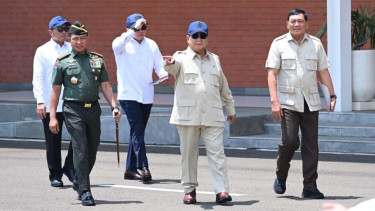 Presiden Prabowo Subianto di Lanud Halim Perdanakusuma
