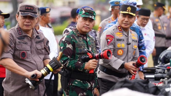 Polda Riau Gelar Apel Siaga Bencana