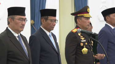 Pelantikan Komite Reformasi Polri di Istana Merdeka